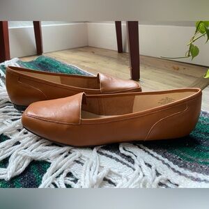 Bandolino Liberty Slip-On leather Loafers light brown, size 9N